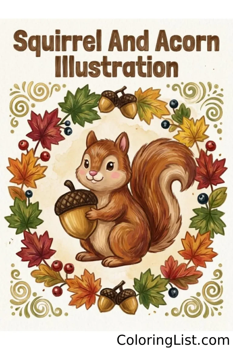 autumn coloring page featured image