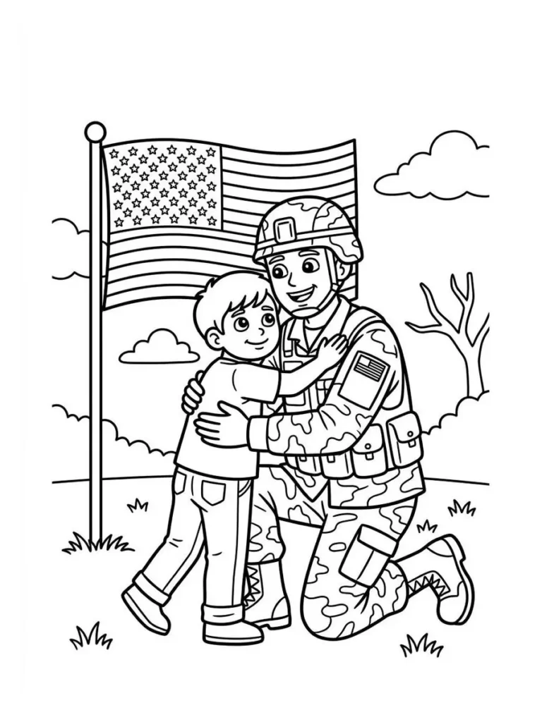 memorial day coloring sheet_34