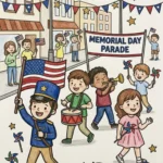 memorial day coloring sheet featured image