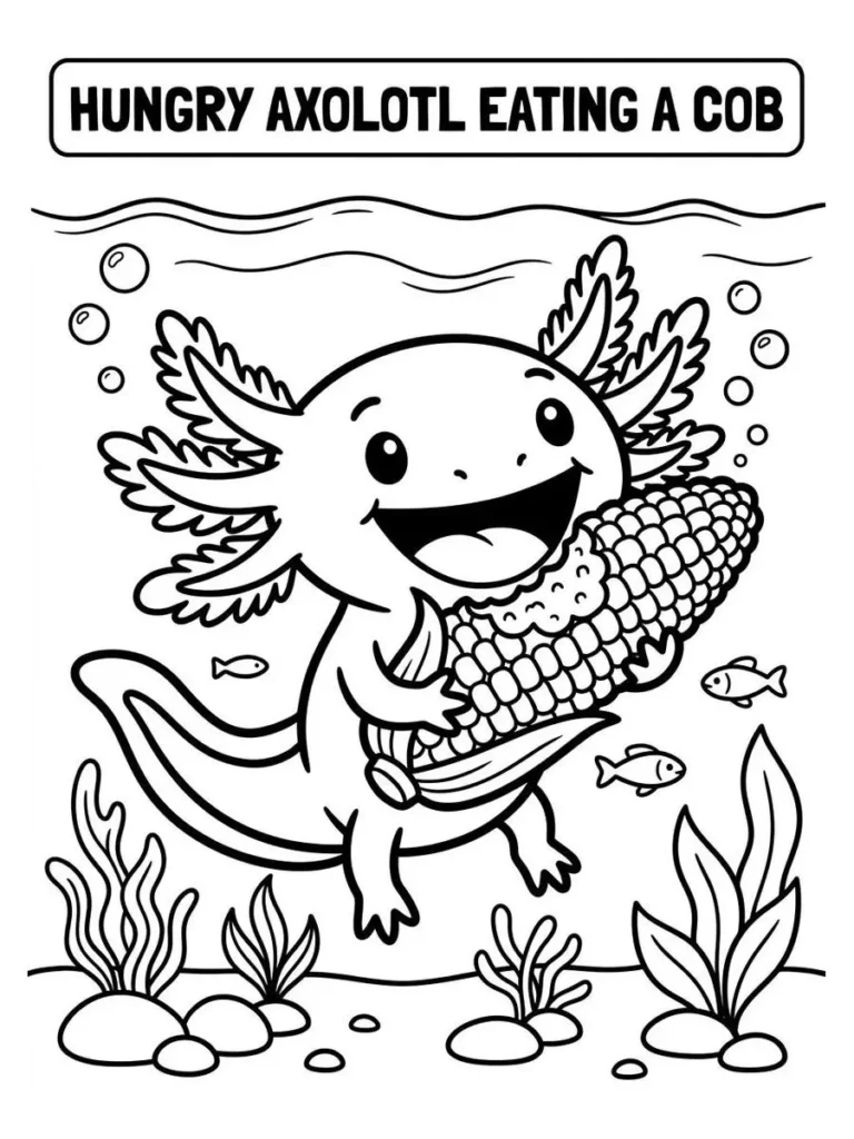 axolotl coloring pages_10