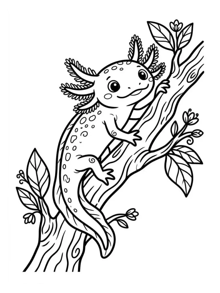 axolotl coloring pages_12