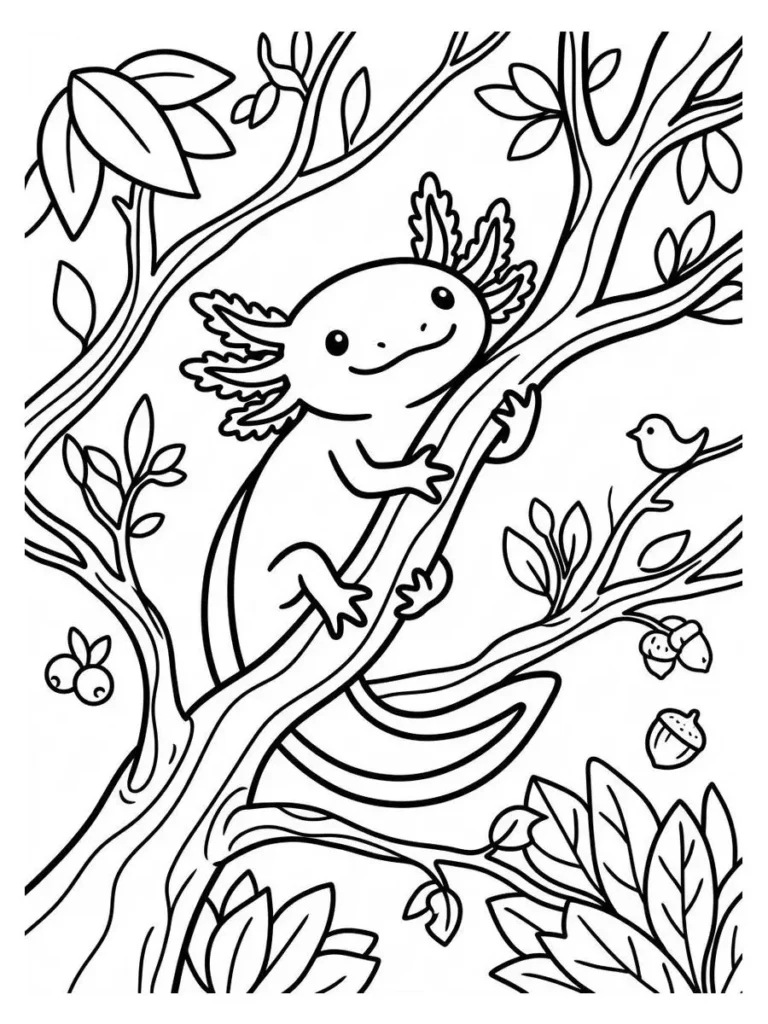 axolotl coloring pages_16