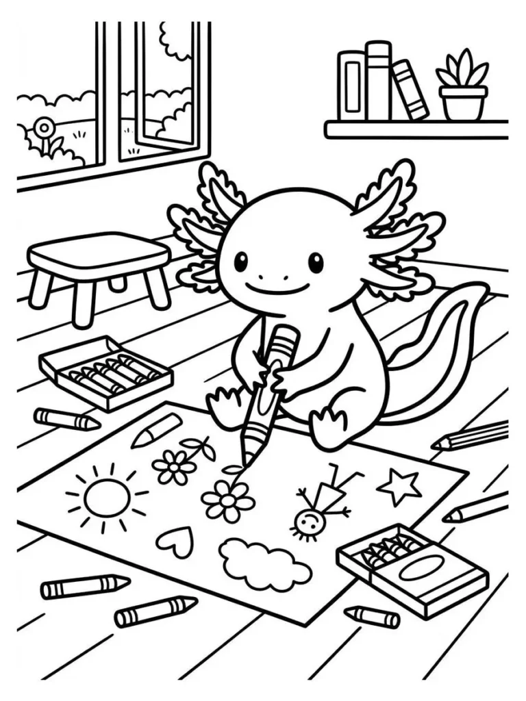 axolotl coloring pages_20