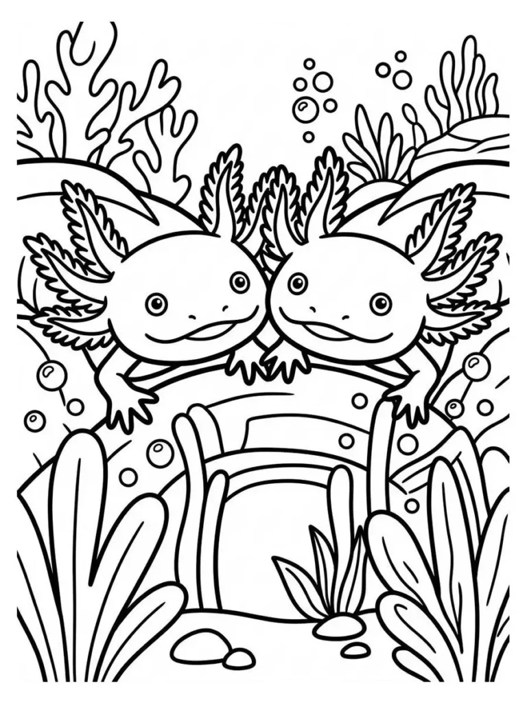 axolotl coloring pages_21