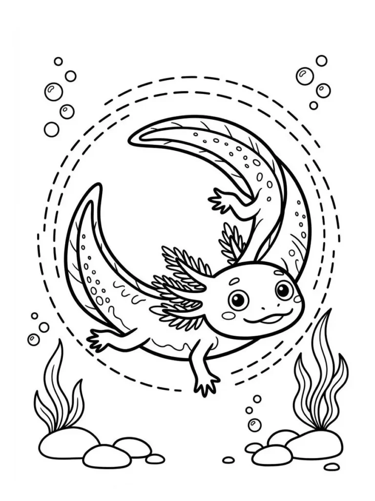 axolotl coloring pages_22