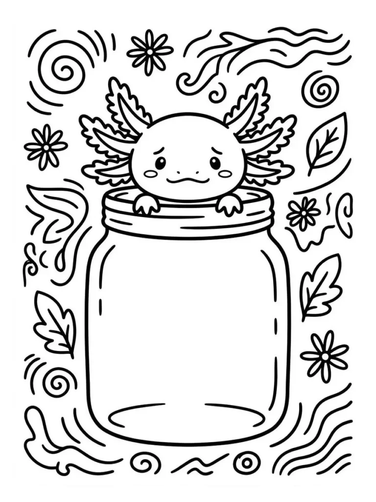 axolotl coloring pages_25