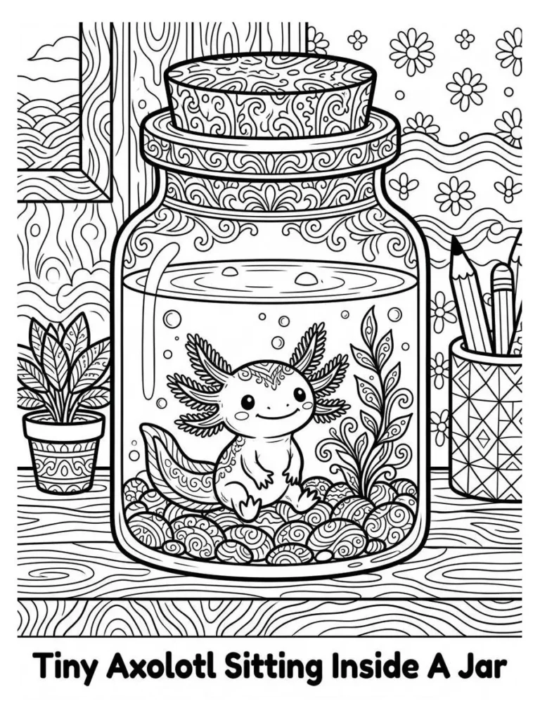 axolotl coloring pages_3