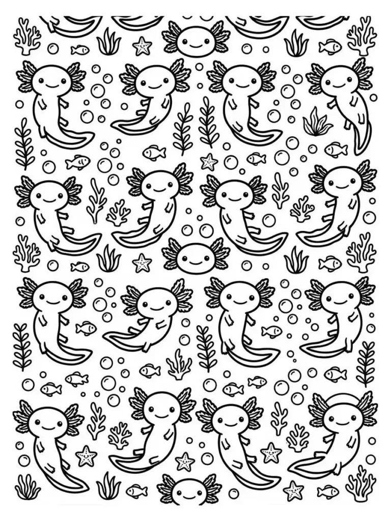 axolotl coloring pages_5