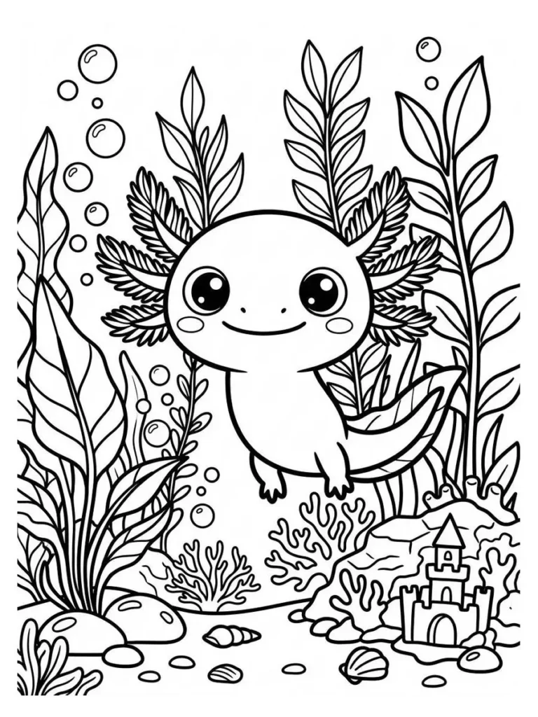 axolotl coloring pages_6