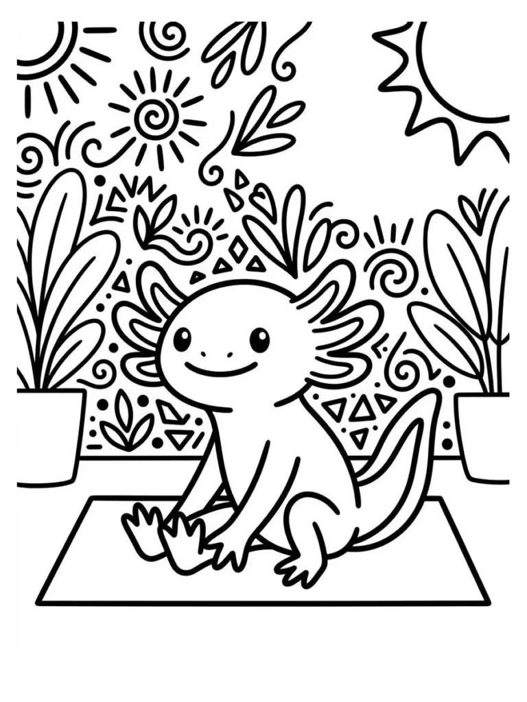 axolotl coloring pages_8