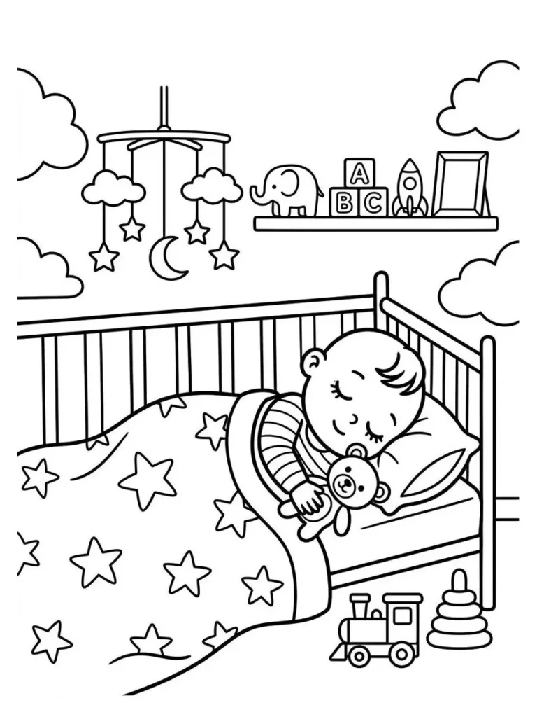 baby coloring sheets_1