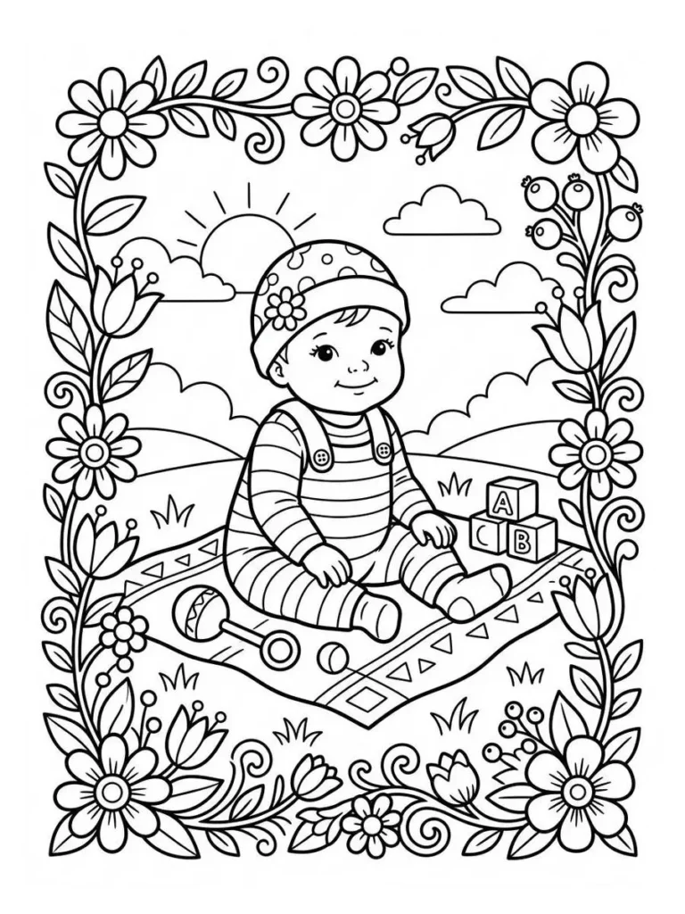baby coloring sheets_7