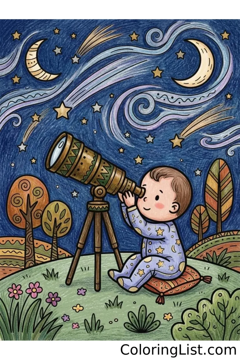 baby coloring sheets featured image