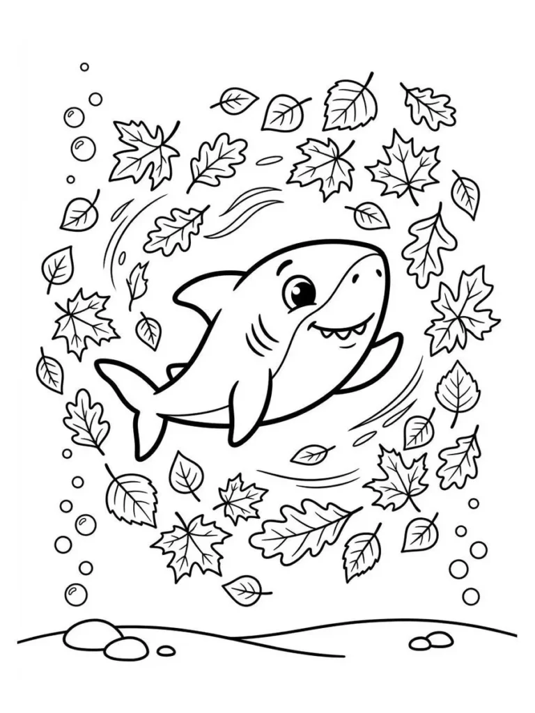 baby shark coloring pages_13