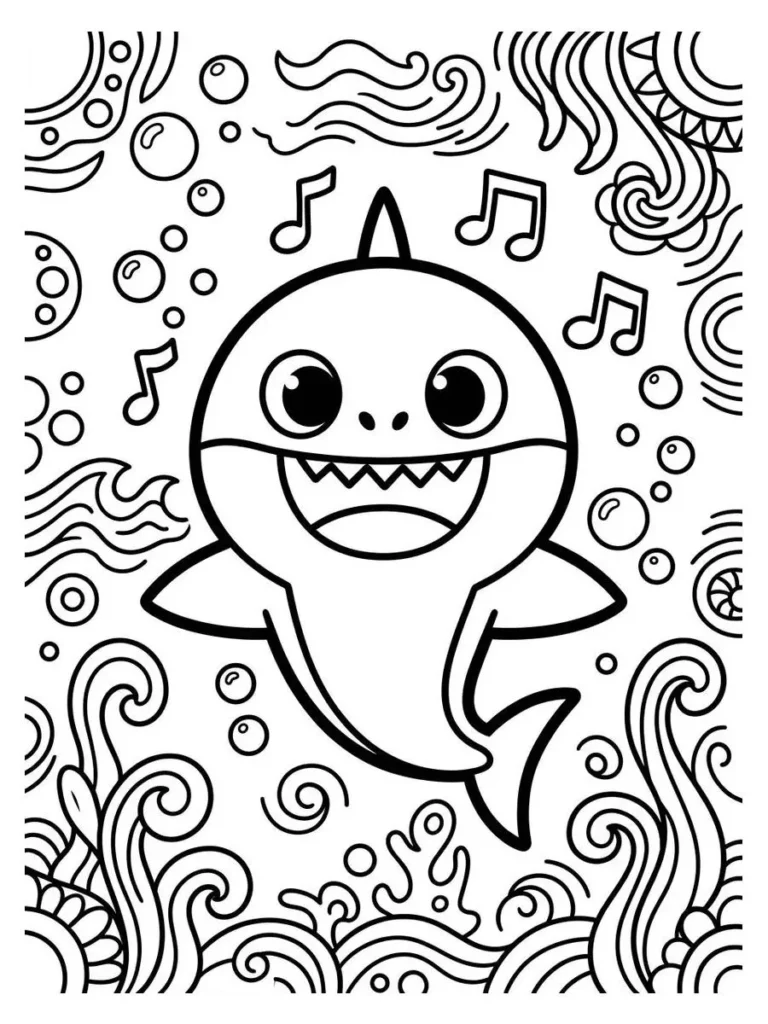 baby shark coloring pages_15