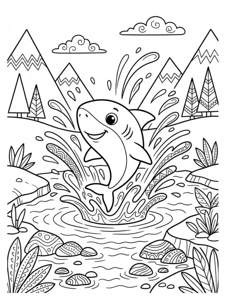 baby shark coloring pages_2