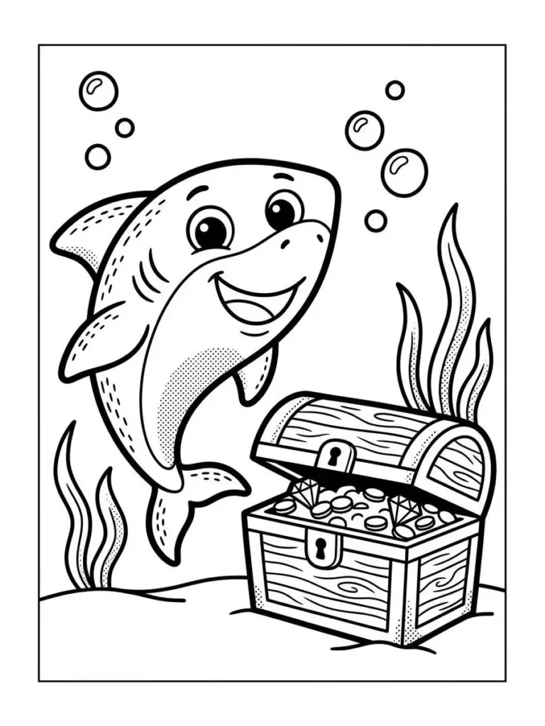 baby shark coloring pages_26