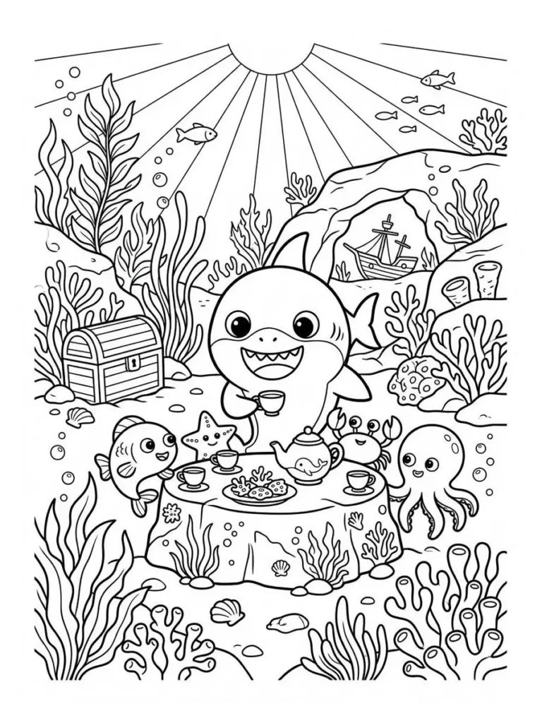 baby shark coloring pages_3