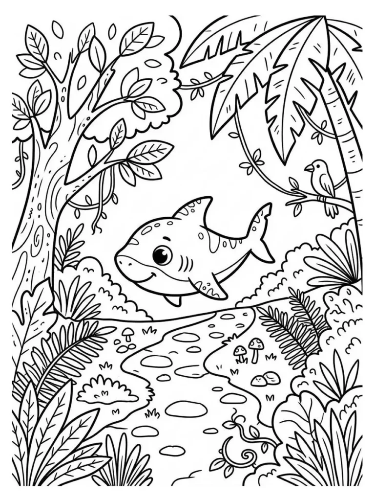 baby shark coloring pages_4
