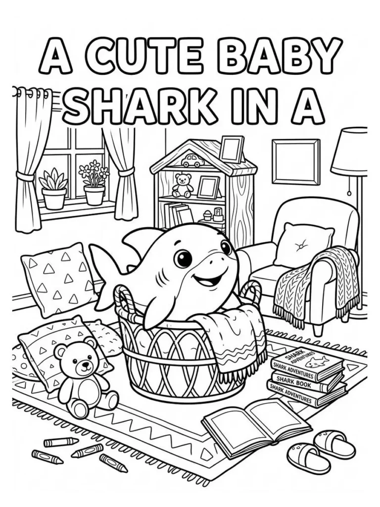baby shark coloring pages_5
