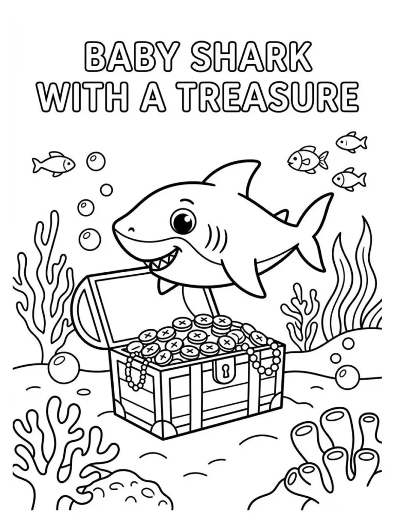 baby shark coloring pages_8