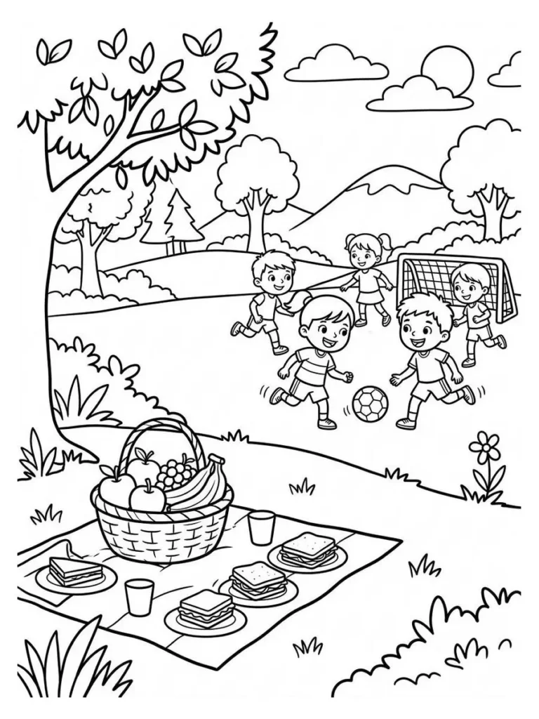 backyard soccer coloring page_11