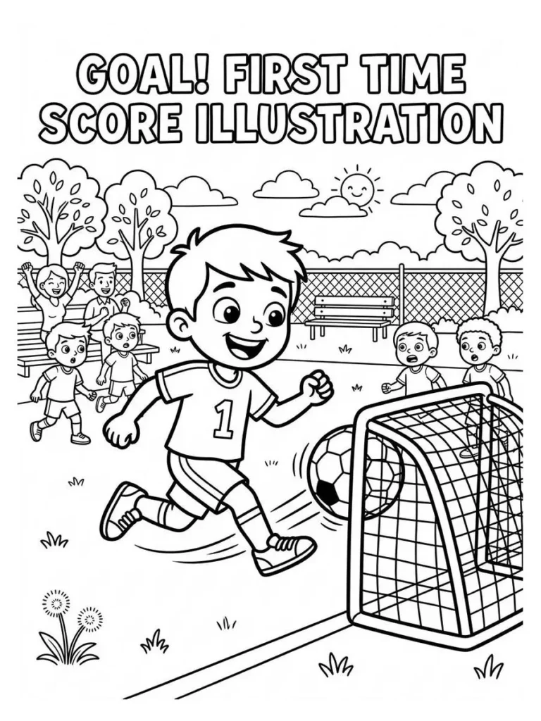 backyard soccer coloring page_12