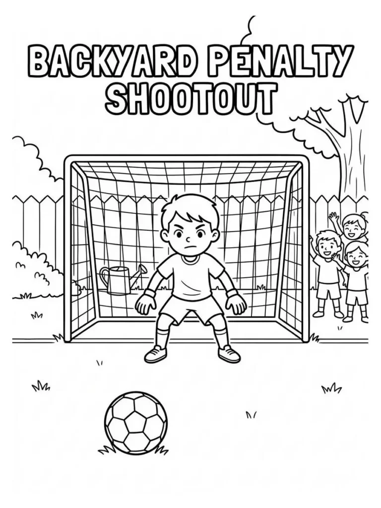 backyard soccer coloring page_14