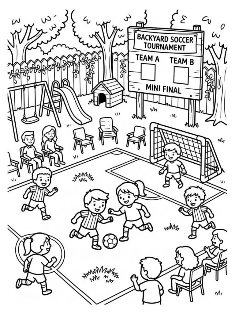 backyard soccer coloring page_16