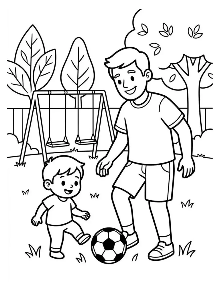 backyard soccer coloring page_19