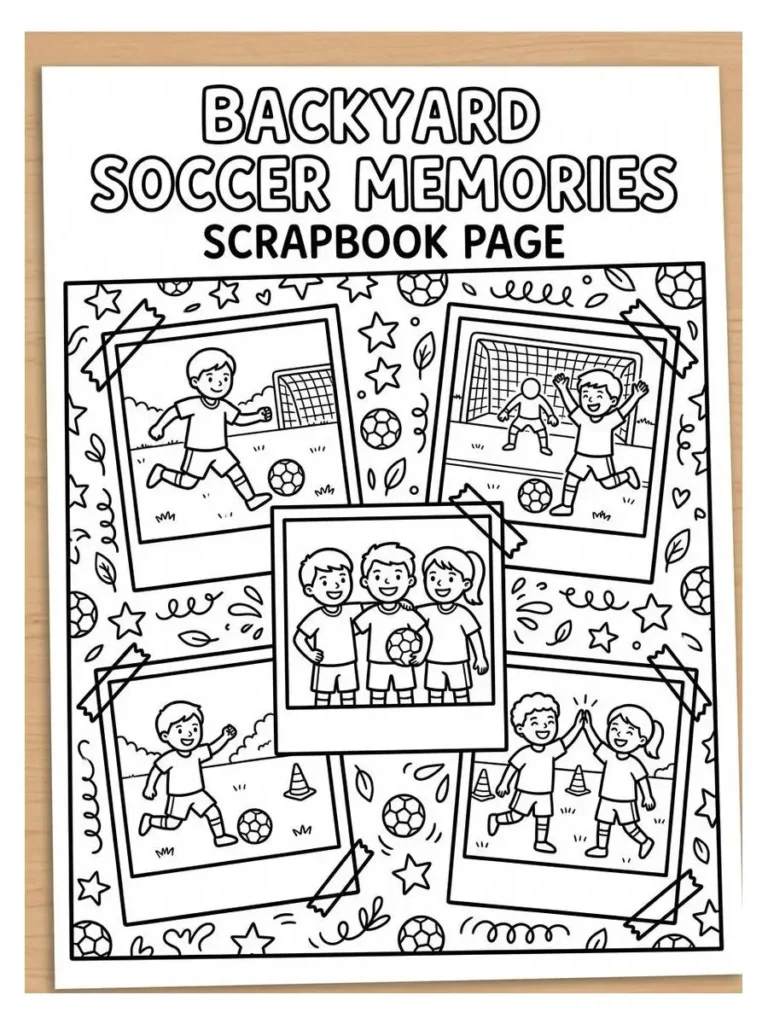backyard soccer coloring page_22