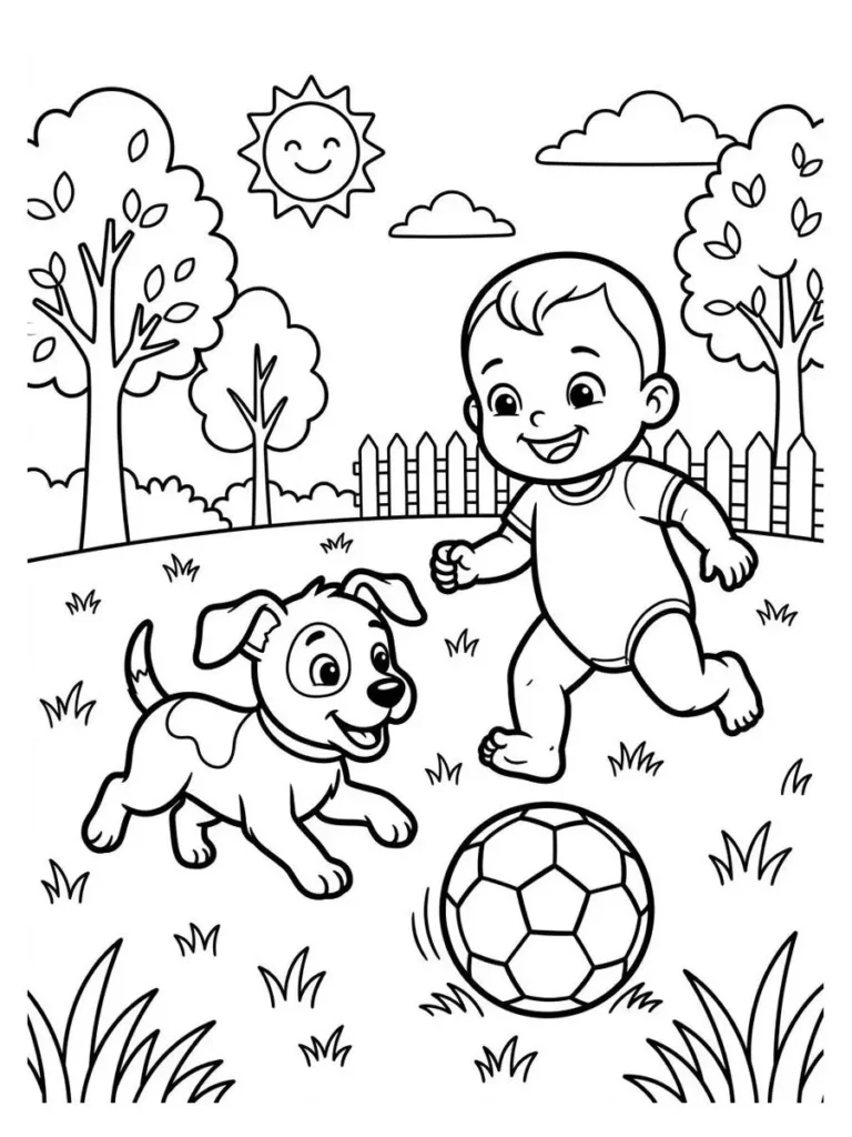 backyard soccer coloring page_26