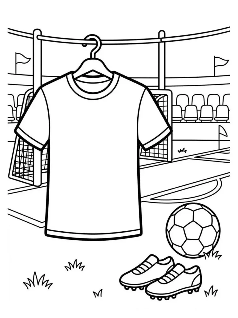 backyard soccer coloring page_29