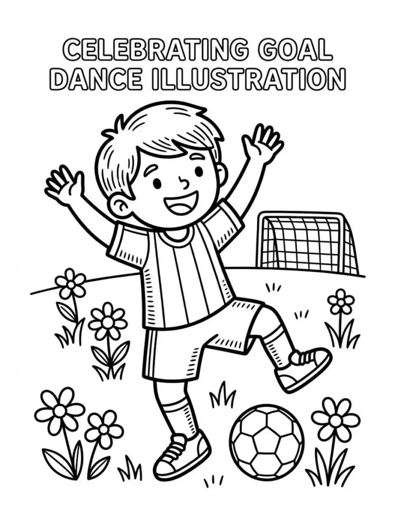 backyard soccer coloring page_3