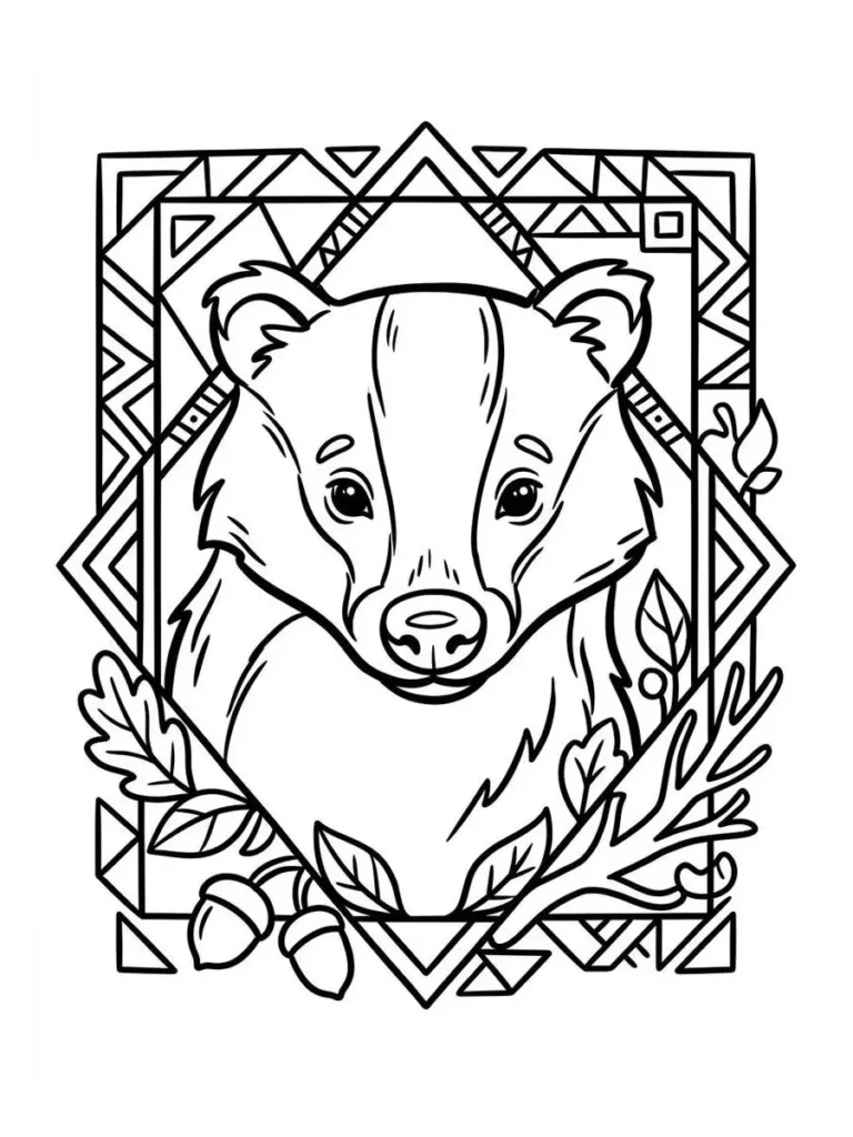 badger coloring sheet_10