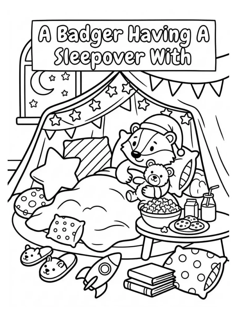 badger coloring sheet_3