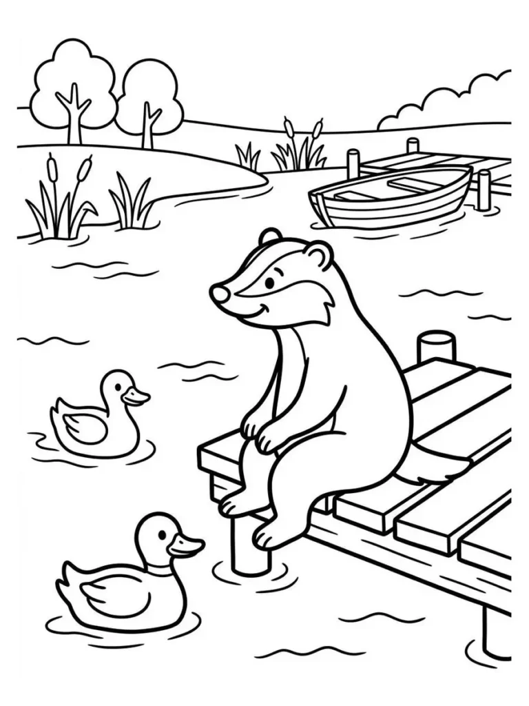 badger coloring sheet_6