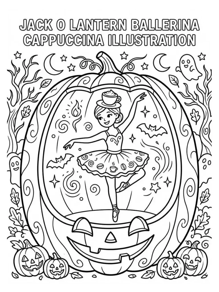 ballerina cappuccina coloring sheets_1
