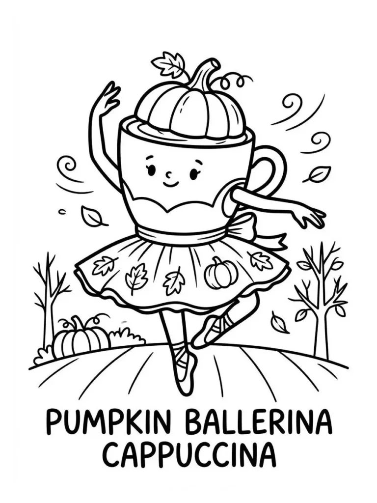 ballerina cappuccina coloring sheets_15