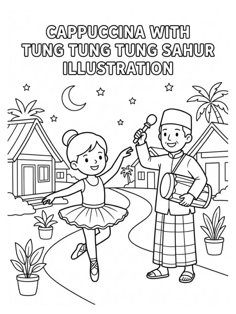 ballerina cappuccina coloring sheets_20