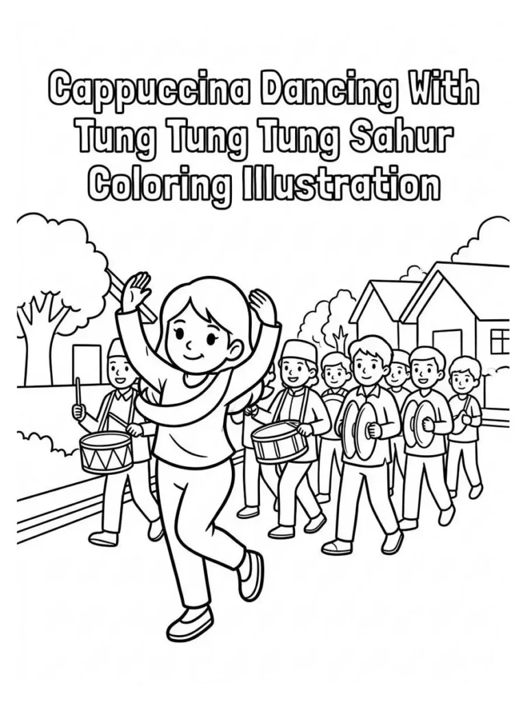 ballerina cappuccina coloring sheets_26