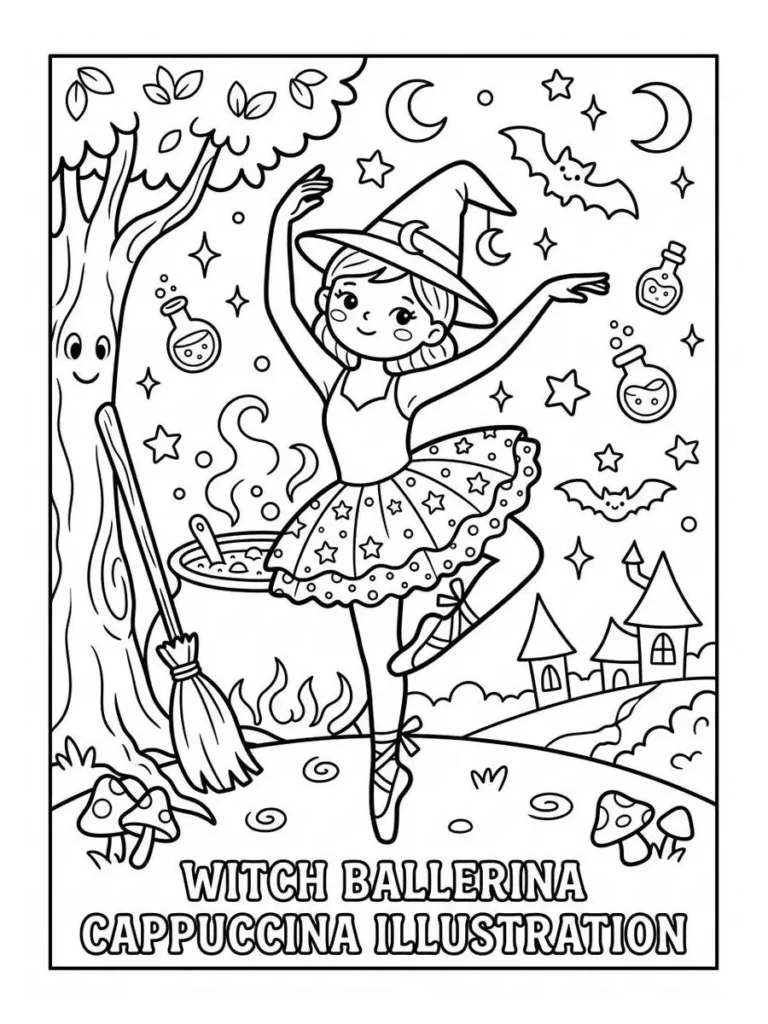 ballerina cappuccina coloring sheets_27