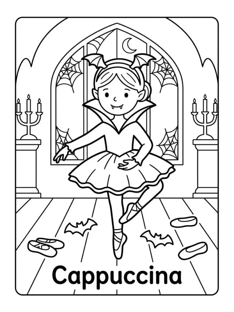 ballerina cappuccina coloring sheets_3
