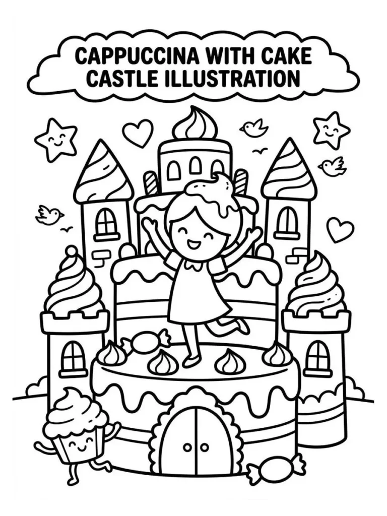 ballerina cappuccina coloring sheets_9