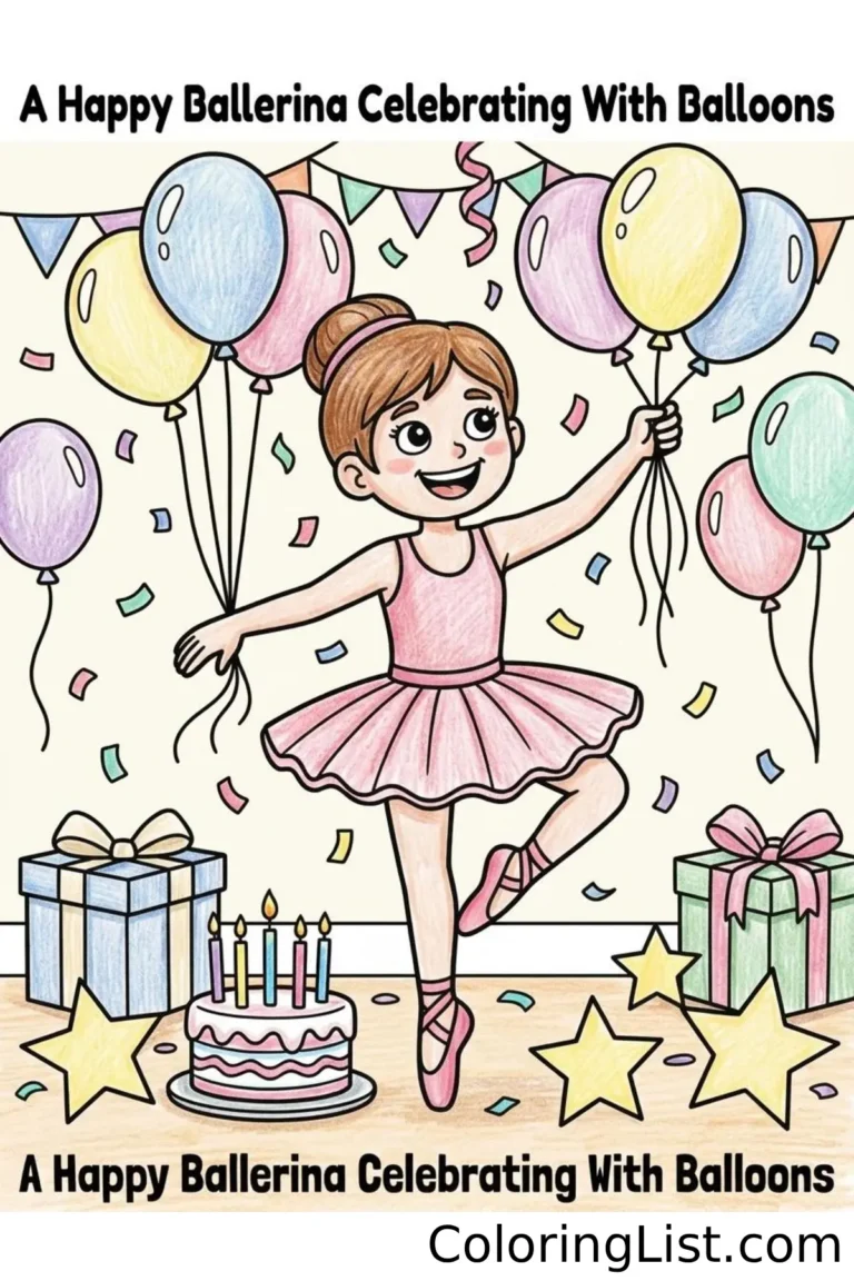 ballerina coloring sheets featured image