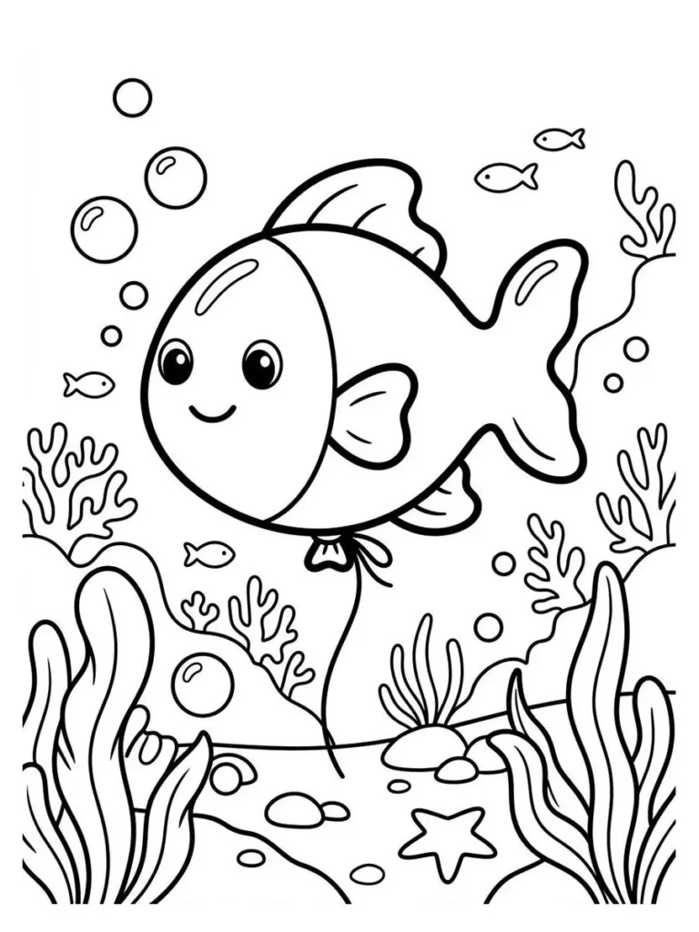 balloon coloring page_11