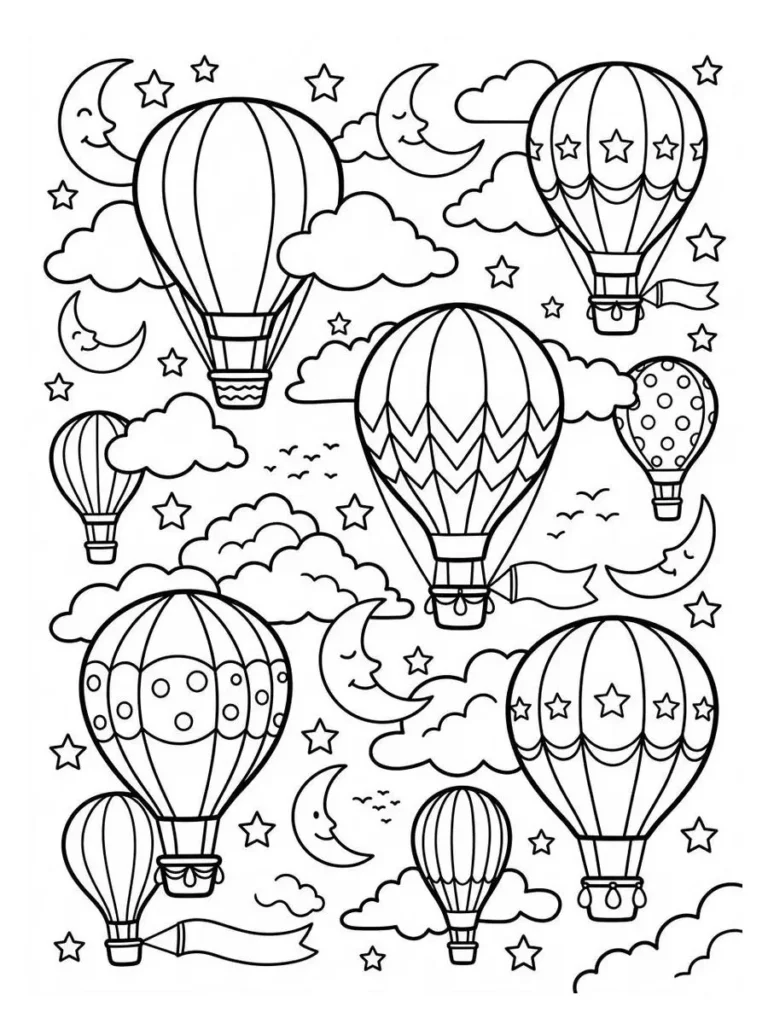balloon coloring page_24