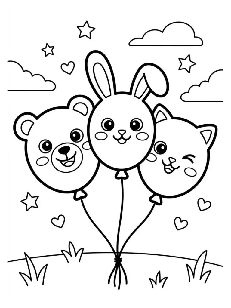 balloon coloring page_26