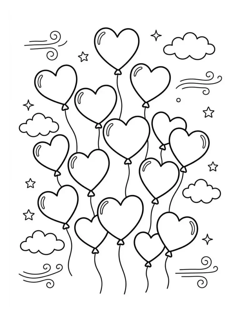 balloon coloring page_3