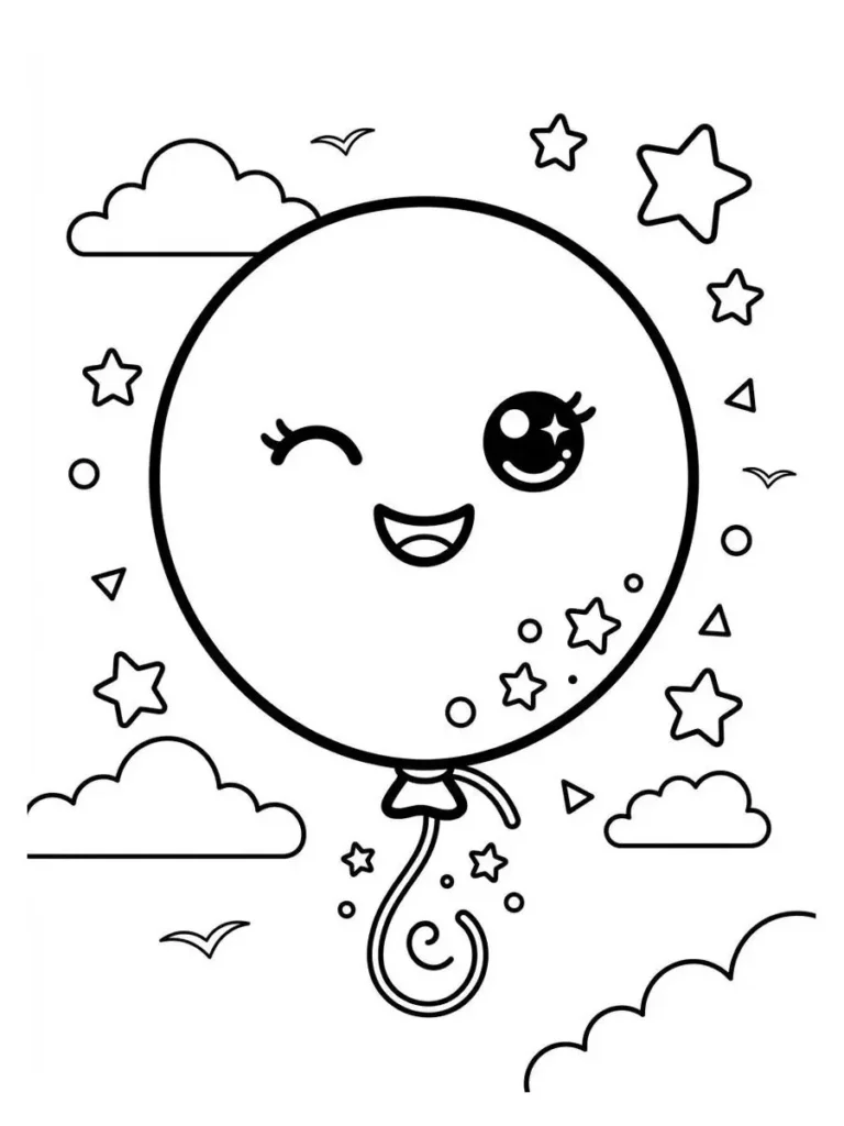 balloon coloring page_38